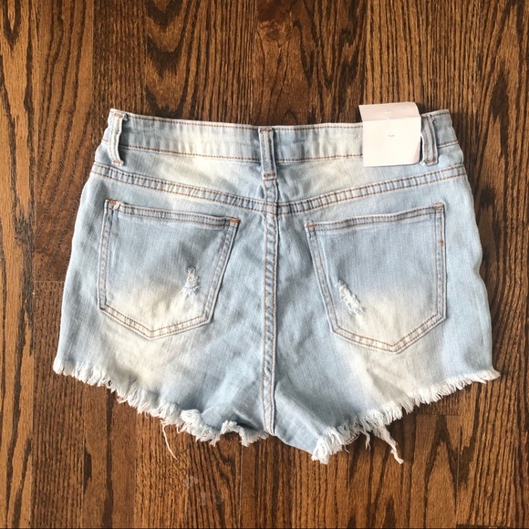 Distressed Denim Jean Shorts - Picture 9 of 10